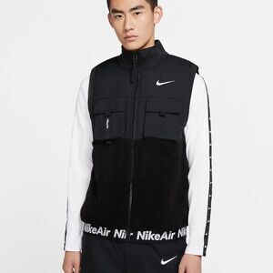 Nike Air Men's Black and White Vest
